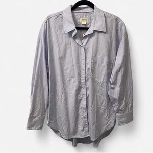 Anthropologie Women’s Soft Gray Button-Down Shirt
